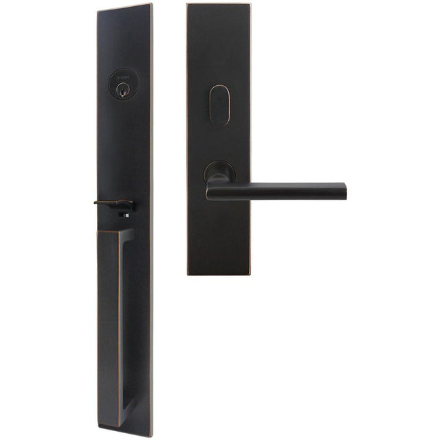 INOX - BW Handleset MT Mortise 243 Sunrise Entry 2-3/4''  10B RH - Oil Rubbed Bronze