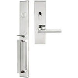 INOX - BW Handleset MT Mortise 243 Sunrise Entry 2-3/4''  32 RH - Polished Stainless Steel