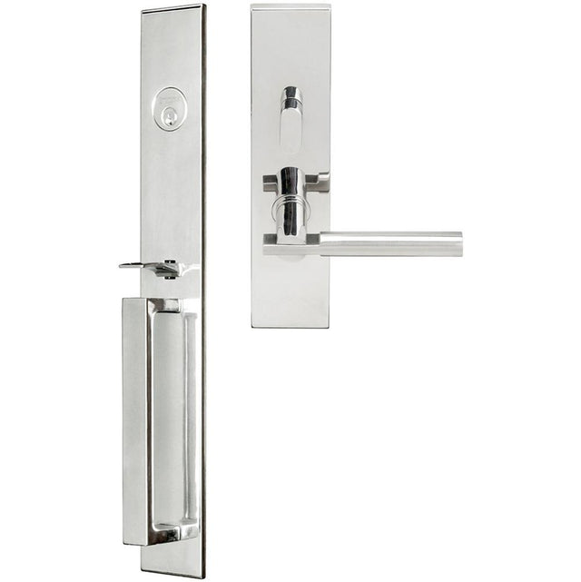 INOX - BW Handleset MT Mortise 251 Sequoia Entry 2-3/4''  32 RH - Polished Stainless Steel