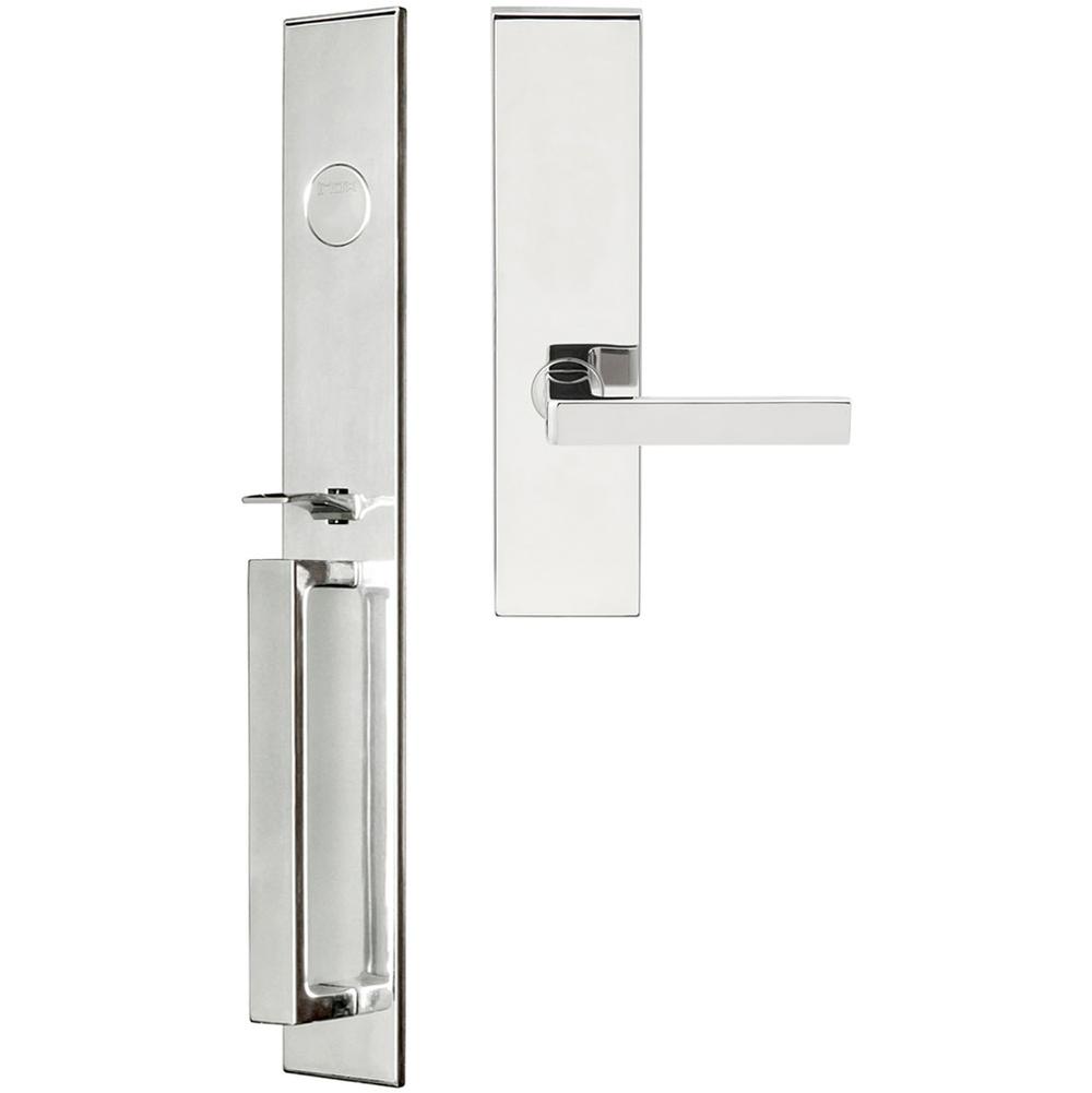 INOX - BW Handleset MT Mortise 345 Tokyo Full Dummy 32 LH - Polished Stainless Steel