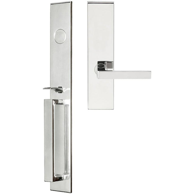 INOX - BW Handleset MT Mortise 345 Tokyo Full Dummy 32 LH - Polished Stainless Steel
