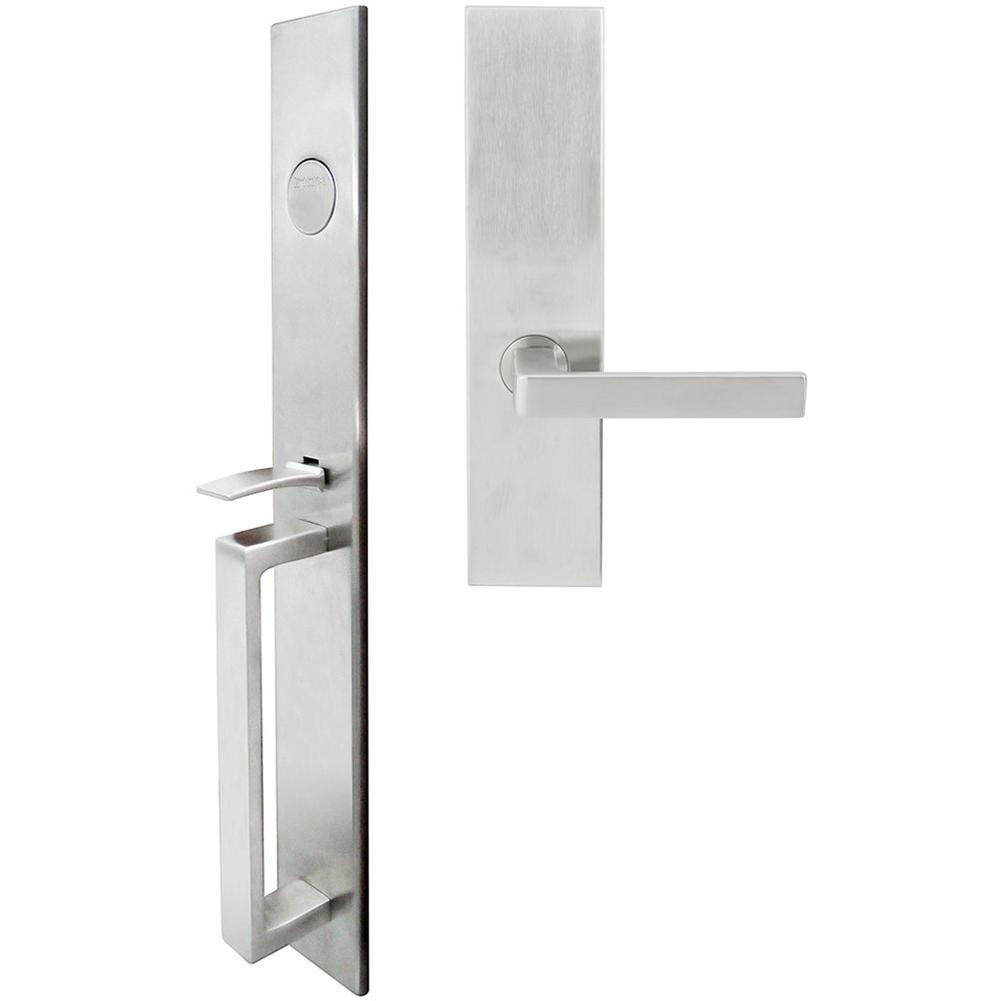 INOX - BW Handleset MT Mortise 345 Tokyo Full Dummy 32D LH - Satin Stainless Steel