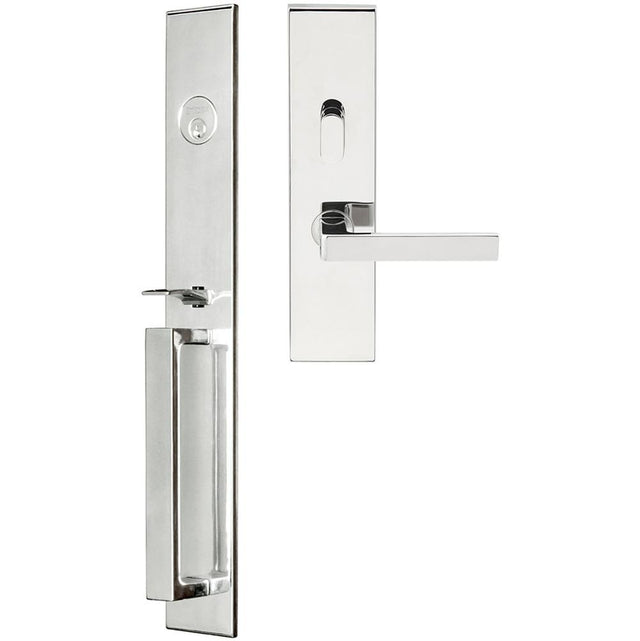 INOX - BW Handleset MT Mortise 345 Tokyo Entry 2-3/4''  32 RH - Polished Stainless Steel