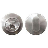 INOX - CD Round Deadbolt, Single Cylinder, 2-3/8''Backset, US10B - Oil Rubbed Bronze