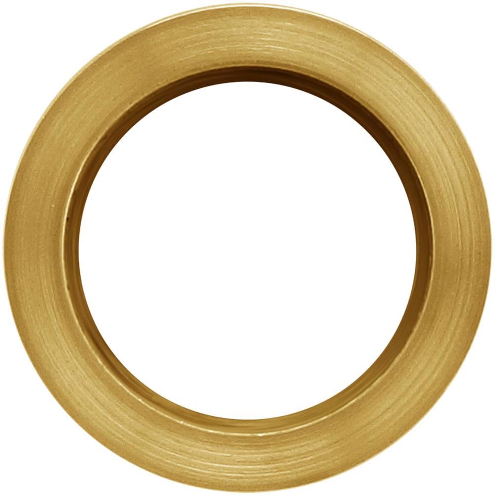 INOX - PD Series Pocket Door Pull 2203 Entry w/Cyl Hole US38 - Aged Brass