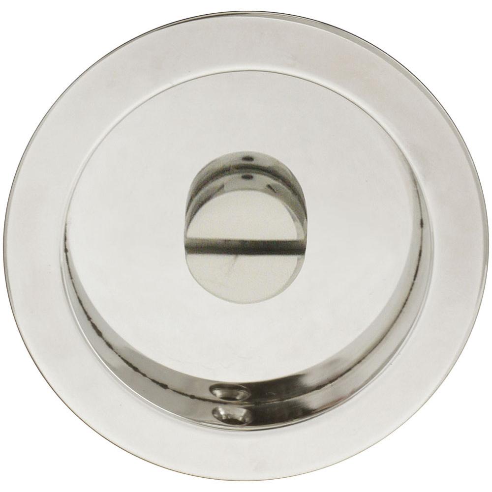 INOX - PD Series Pocket Door Pull 2204 Privacy Coin Turn US32 - Polished Stainless Steel