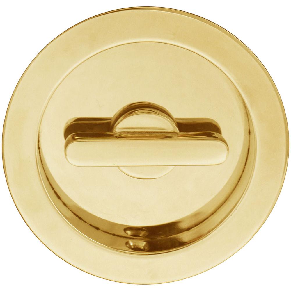 INOX - PD Series Pocket Door Pull 2282 Privacy TT08 - US3 - Polished Brass