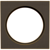 INOX - PD Series Pocket Door Pull 2303 Entry w/Cyl Hole US10B - Oil Rubbed Bronze