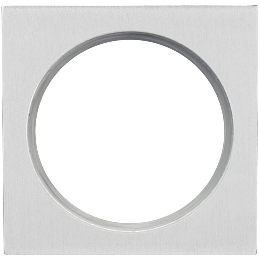 INOX - PD Series Pocket Door Pull 2303 Entry w/Cyl Hole US32D - Satin Stainless Steel