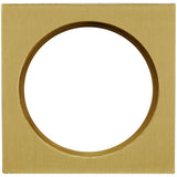 INOX - PD Series Pocket Door Pull 2303 Entry w/Cyl Hole US38 - Aged Brass