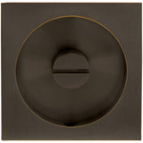 INOX - PD Series Pocket Door Pull 2304 Privacy Coin Turn US10B - Oil Rubbed Bronze