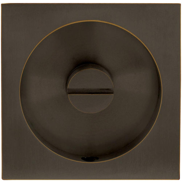 INOX - PD Series Pocket Door Pull 2304 Privacy Coin Turn US10B - Oil Rubbed Bronze