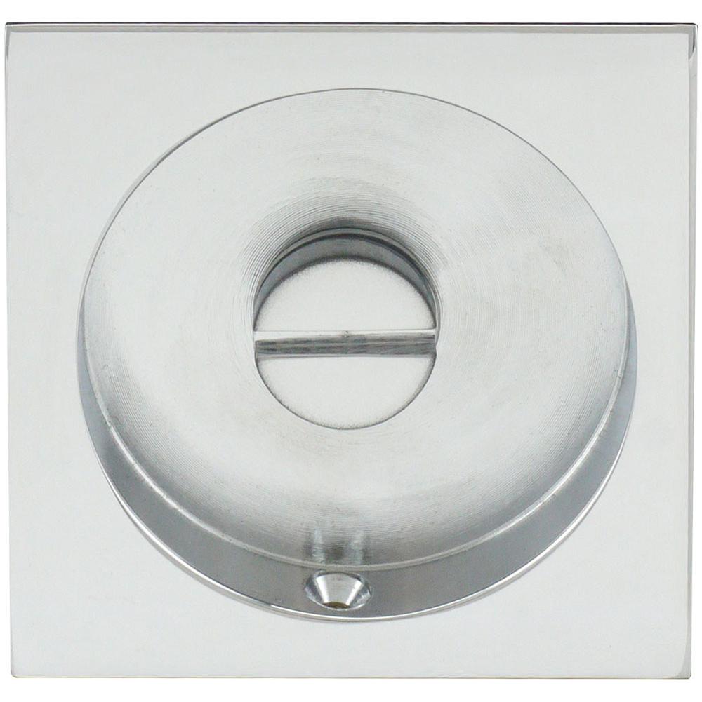 INOX - PD Series Pocket Door Pull 2304 Privacy Coin Turn US14 - Polished Nickel