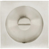 INOX - PD Series Pocket Door Pull 2304 Privacy Coin Turn US15 - Satin Nickel