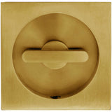 INOX - PD Series Pocket Door Pull 2382 Privacy TT08 - US328 - Aged Brass