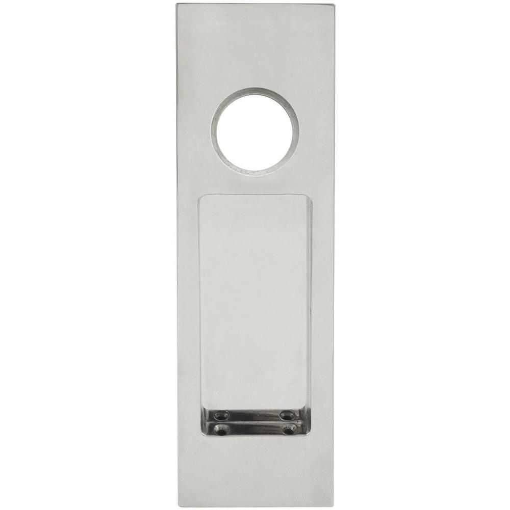 INOX - PD Series Pocket Door Pull 2703 Entry w/Cyl Hole US14 - Polished Nickel