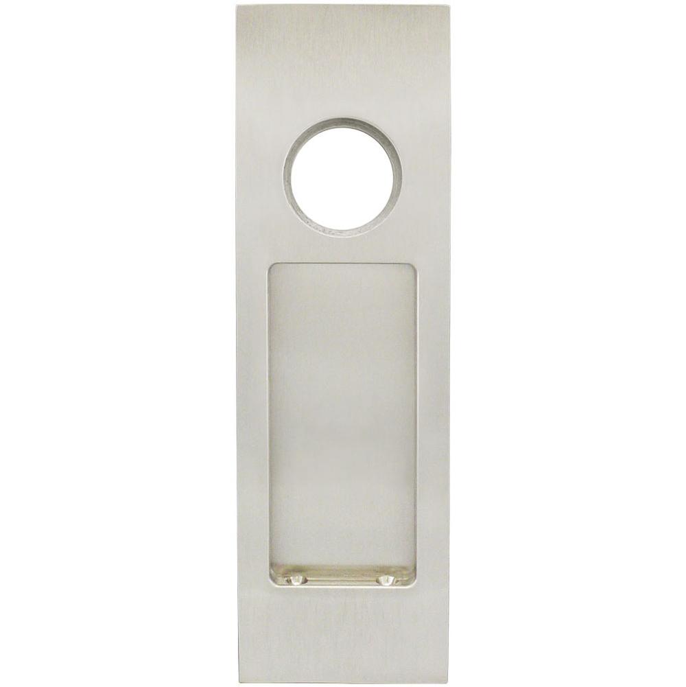 INOX - PD Series Pocket Door Pull 2703 Entry w/Cyl Hole US15 - Satin Nickel