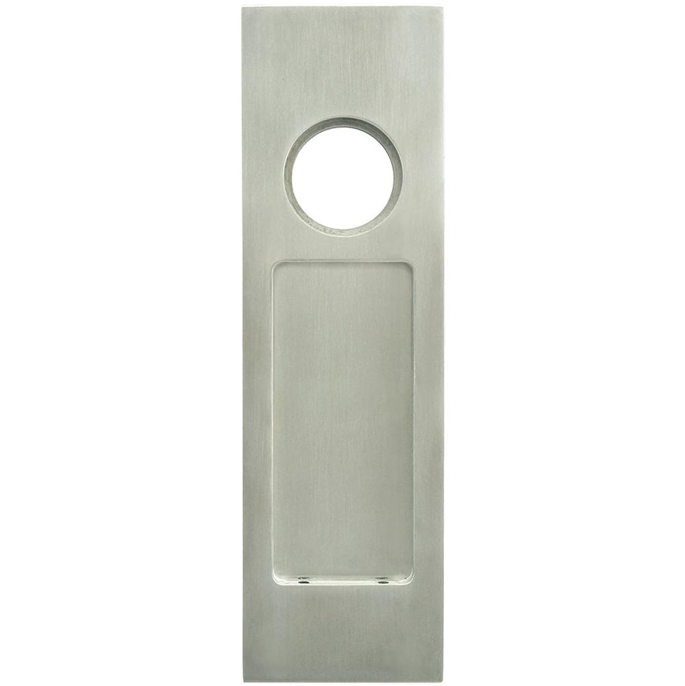 INOX - PD Series Pocket Door Pull 2703 Entry w/Cyl Hole US32D - Satin Stainless Steel