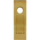 INOX - PD Series Pocket Door Pull 2703 Entry w/Cyl Hole US38 - Aged Brass