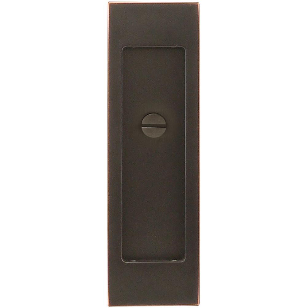 INOX - PD Series Pocket Door Pull 2704 Privacy Coin Turn US10B - Oil Rubbed Bronze