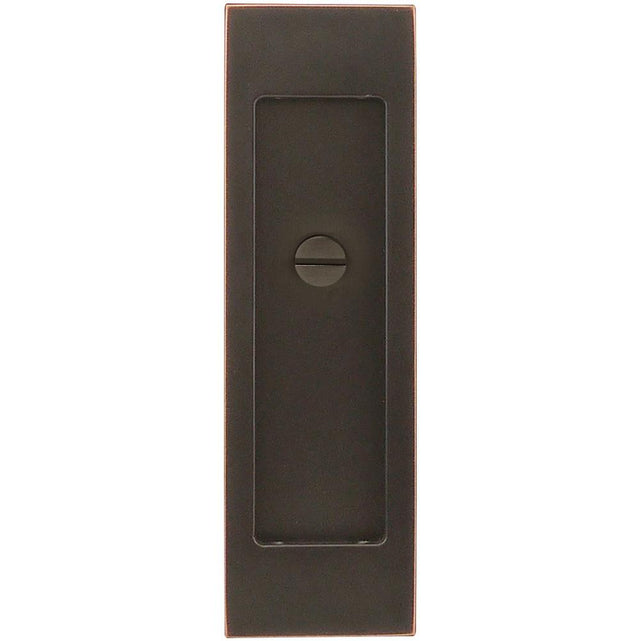 INOX - PD Series Pocket Door Pull 2704 Privacy Coin Turn US10B - Oil Rubbed Bronze