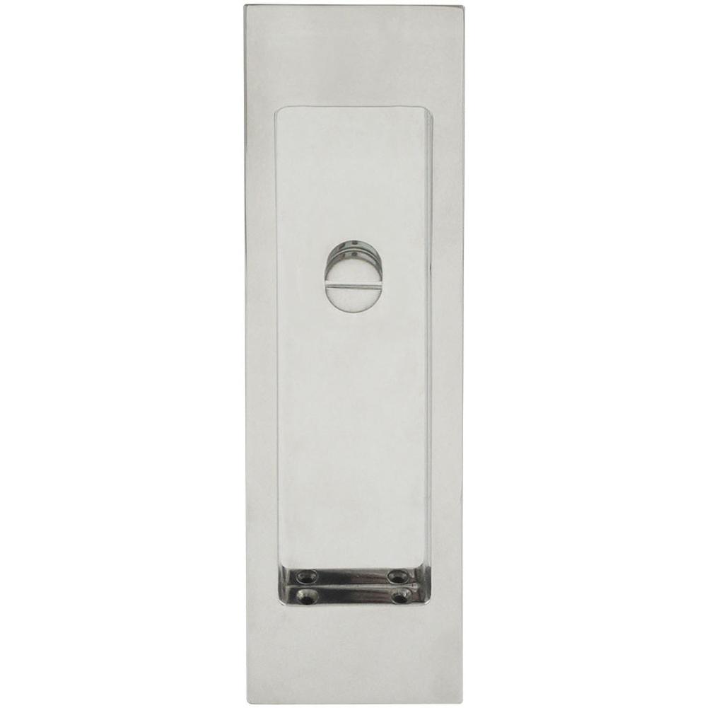 INOX - PD Series Pocket Door Pull 2704 Privacy Coin Turn US14 - Polished Nickel