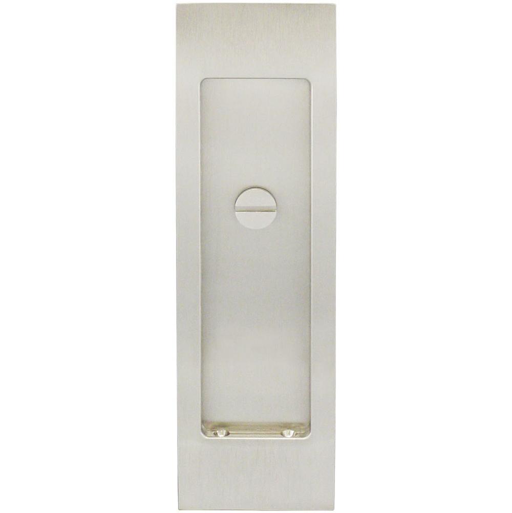 INOX - PD Series Pocket Door Pull 2704 Privacy Coin Turn US15 - Satin Nickel