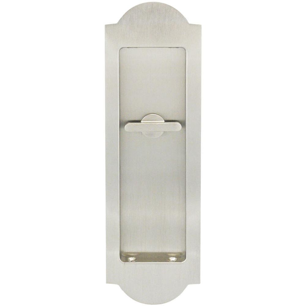 INOX - PD Series Pocket Door Pull 3182 Privacy TT08 - US15 - Satin Nickel
