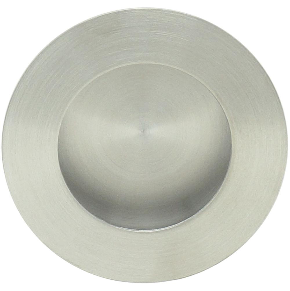 INOX - Round Pocket/Cup Pull w/Circular Opening, US32D - Satin Stainless Steel