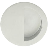 INOX - Round Pocket/Cup Pull w/Semi-circular Opening, US32D - Satin Stainless Steel