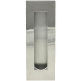 INOX - Rectangular Pocket/Cup Pull w/Rectangular Opening, US32 - Polished Stainless Steel