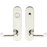 INOX - LA 102 Munich,TL4 Entry,Single Cyl 2-3/8'' BS,32,RH - Polished Stainless Steel