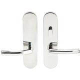 INOX - LA 103 Oslo, TL4 w/Privacy Bolt, 2-3/4''  BS,32,LH - Polished Stainless Steel