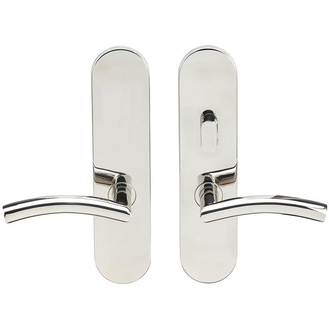 INOX - LA 104 Brussels, TL4 w/Privacy Bolt, 2-3/8''  BS,32,LH - Polished Stainless Steel