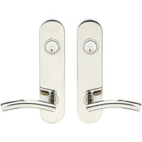 INOX - LA 104 Brussels,TL4 Entry,Double Cyl 2-3/4'' BS,32 - Polished Stainless Steel