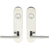 INOX - LA 105 Frankfurt,TL4 Entry,Double Cyl 2-3/8'' BS,32 - Polished Stainless Steel