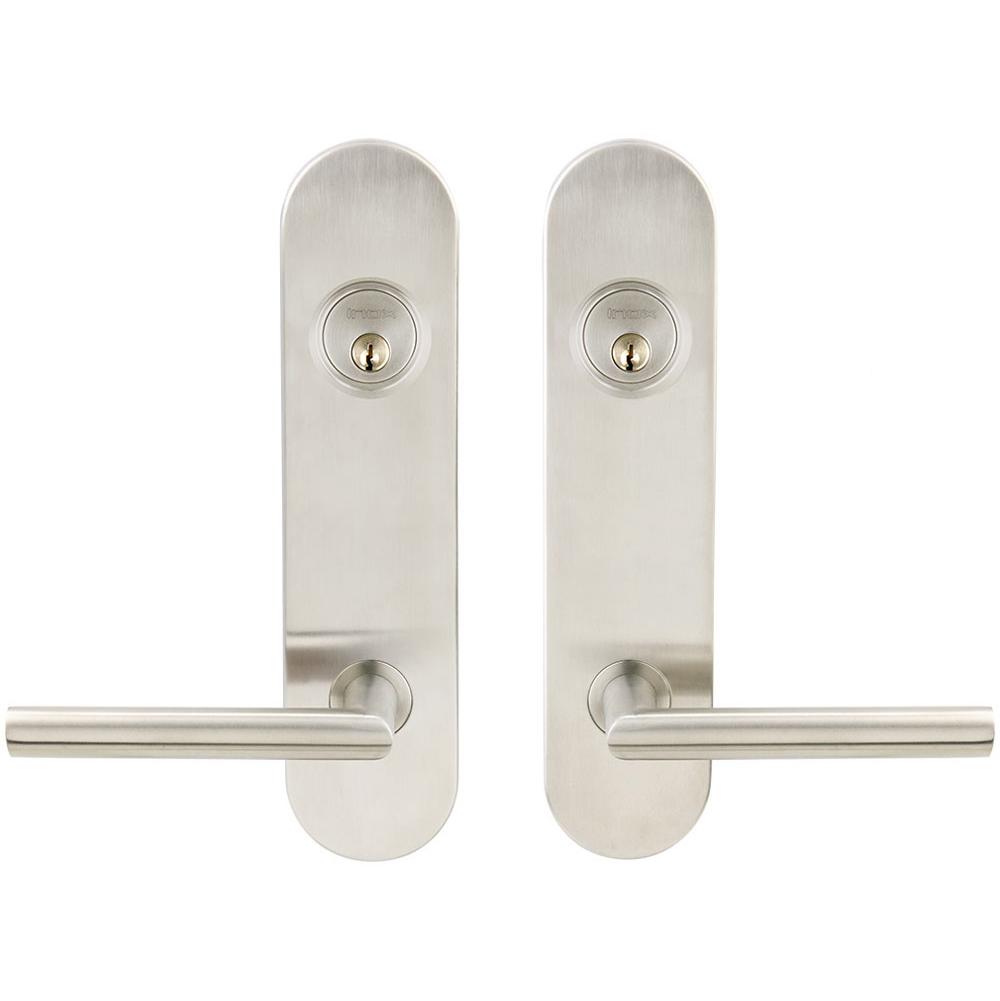 INOX - LA 105 Frankfurt,TL4 Entry,Double Cyl 2-3/8'' BS,32D - Satin Stainless Steel