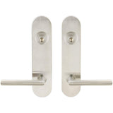 INOX - LA 105 Frankfurt,TL4 Entry,Double Cyl 2-3/4'' BS,32D - Satin Stainless Steel