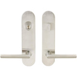 INOX - LA 105 Frankfurt,TL4 Entry,Single Cyl 2-3/4'' BS,32D,RH - Satin Stainless Steel