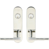 INOX - LA 106 Copenhagen,TL4 Entry,Double Cyl 2-3/8'' BS,32 - Polished Stainless Steel