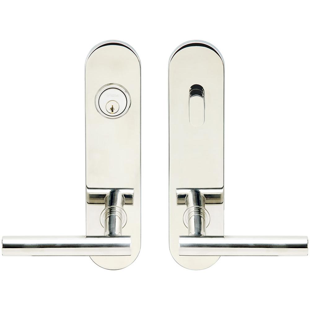 INOX - LA 106 Copenhagen,TL4 Entry,Single Cyl 2-3/8'' BS,32,RH - Polished Stainless Steel