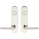INOX - LA 107 Stockholm,TL4 Entry,Double Cyl 2-3/4'' BS,32 - Polished Stainless Steel