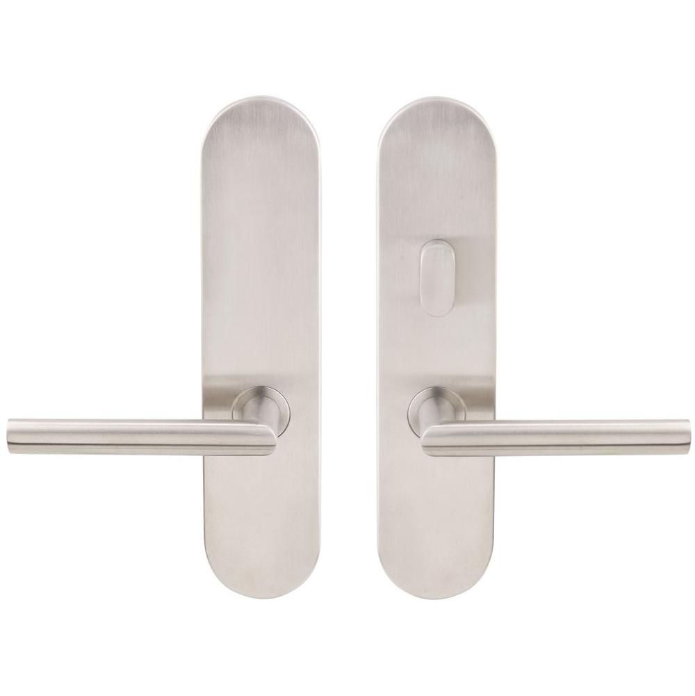INOX - LA 107 Stockholm, TL4 w/Privacy Bolt, 2-3/8''  BS,32D,RH - Satin Stainless Steel