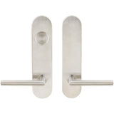 INOX - LA 107 Stockholm, Dummy Entry, 32D, RH - Satin Stainless Steel