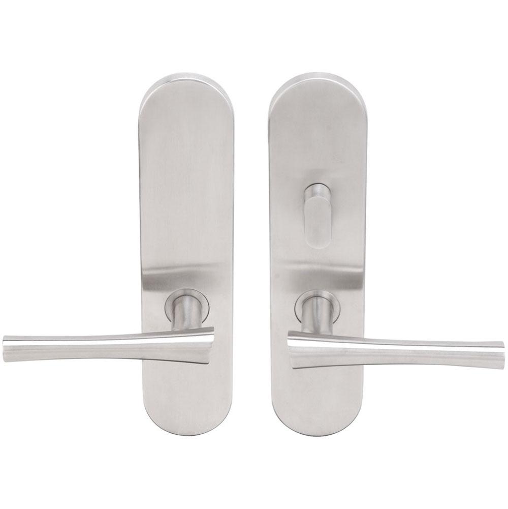 INOX - LA 214 Champagne, TL4 w/Privacy Bolt, 2-3/8''  BS,32D,RH - Satin Stainless Steel