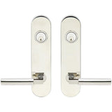 INOX - LA 221 Aurora,TL4 Entry,Double Cyl 2-3/8'' BS,32 - Polished Stainless Steel