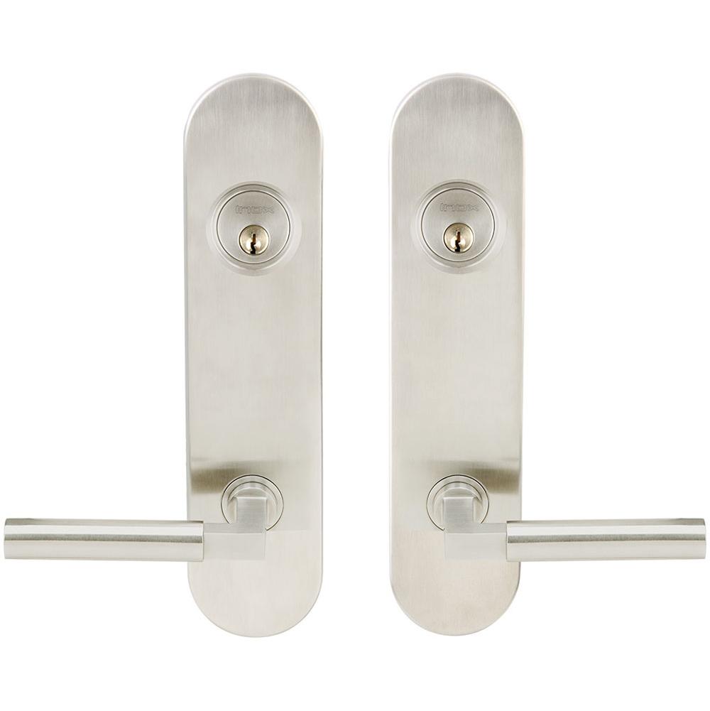 INOX - LA 221 Aurora,TL4 Entry,Double Cyl 2-3/8'' BS,32D - Satin Stainless Steel