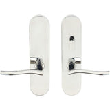 INOX - LA 225 Waterfall, TL4 w/Privacy Bolt, 2-3/8''  BS,32,LH - Polished Stainless Steel