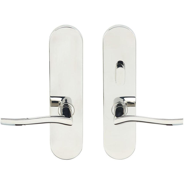 INOX - LA 225 Waterfall, TL4 w/Privacy Bolt, 2-3/8''  BS,32,LH - Polished Stainless Steel