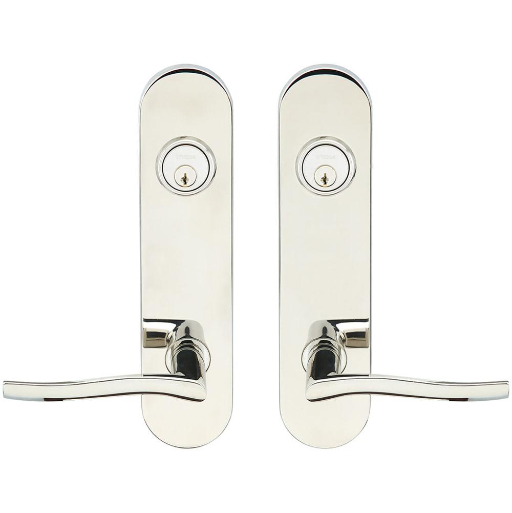 INOX - LA 225 Waterfall,TL4 Entry,Double Cyl 2-3/4'' BS,32 - Polished Stainless Steel